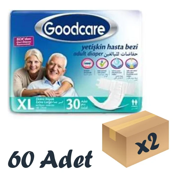 Goodcare Belbantlı Orta Boy M 30'lu 2 Adet Hasta Bezi - Görsel 8