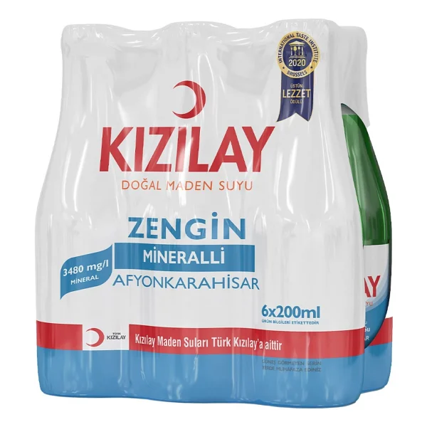 Kızılay Sade Afyonkarahisar Maden Suyu 6x200 ml - Görsel 2