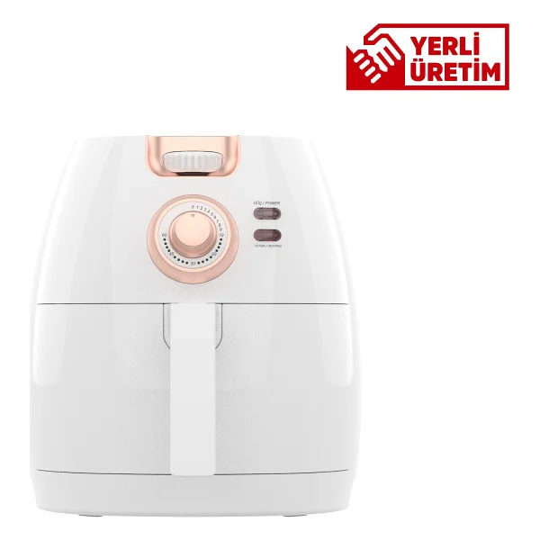 Sem SC300 Aircook Yağsız Fritöz 5 - 5,9 lt Kapasite Tek Hazne Isı Ayarı ile Sağlıklı Pişirme - Beyaz - Görsel 6