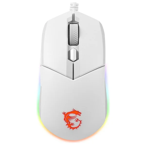 MSI Clutch GM11 Beyaz RGB Optik Kablolu Oyuncu Mouse - Görsel 5