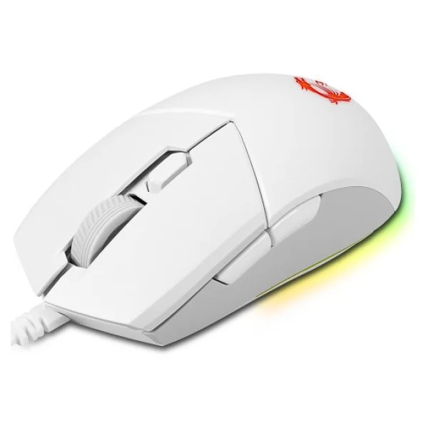 MSI Clutch GM11 Beyaz RGB Optik Kablolu Oyuncu Mouse - Görsel 3