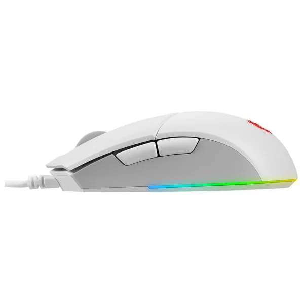 MSI Clutch GM11 Beyaz RGB Optik Kablolu Oyuncu Mouse - Görsel 4