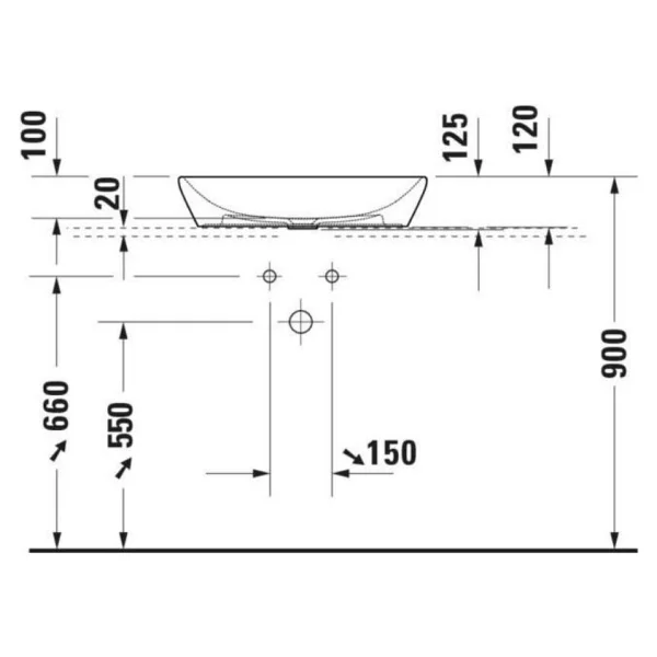 Duravit 2372600070 D-Neo 60 cm Çanak Lavabo - Görsel 4