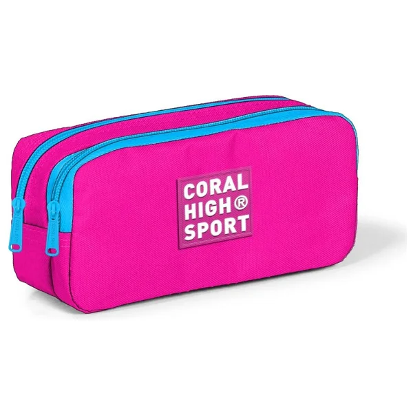 Coral High 22268 Sport Neon Mercan Mor 2 Bölmeli Kalemlik - Görsel 2