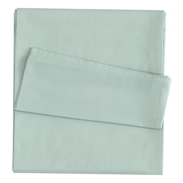Linens Mix&Match Yeşil Pamuk Saten King Size Çarşaf - Görsel 2