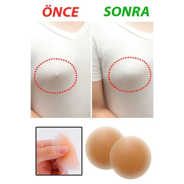 Xnews Silikon Göğüs Ucu Kapatıcı Nipple Pad- - Görsel 2