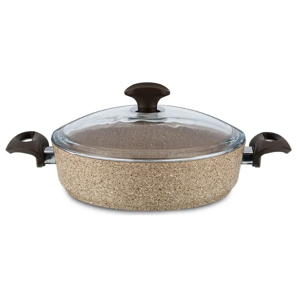 Falez Creamy 26 cm Kısa Granit Tencere - Görsel 5