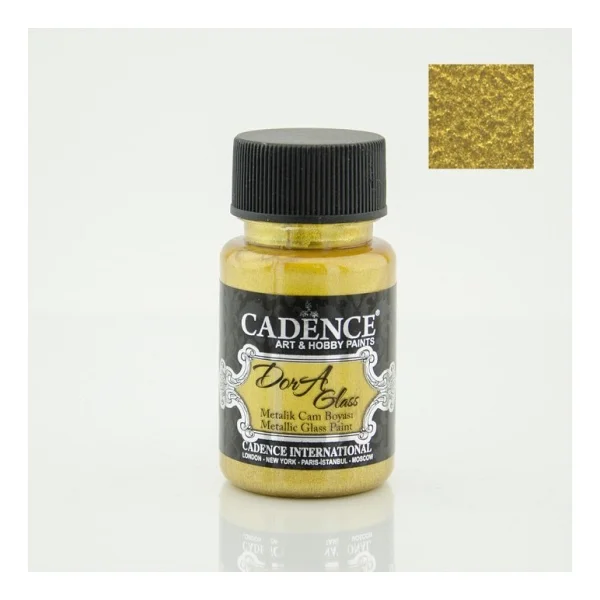 Cadence Dora Glass Metalik Boya 50 ml Mentol - Açık Yeşil - Görsel 4
