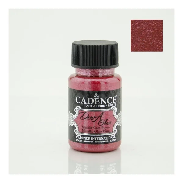 Cadence Dora Glass Metalik Boya 50 ml Mentol - Açık Yeşil - Görsel 5
