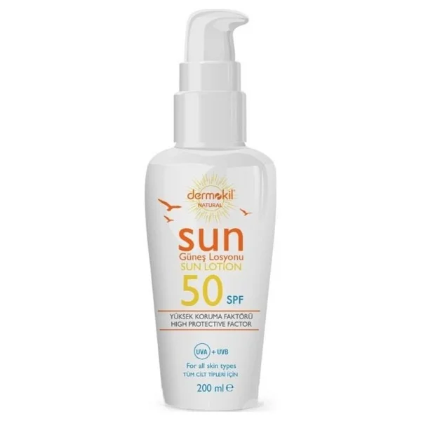 Dermokil Sun Güneş Kremi 50+ Factor 200 ml - Görsel 2