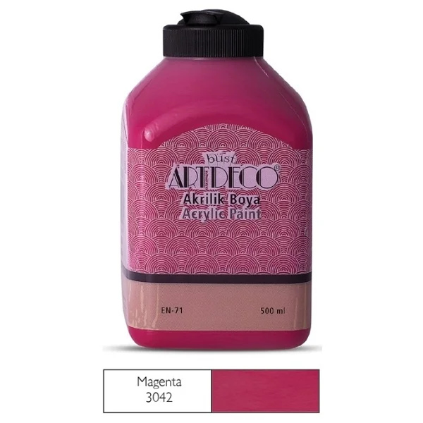 Artdeco 500 ml 3042 Magenta Akrilik Boya - Görsel 2