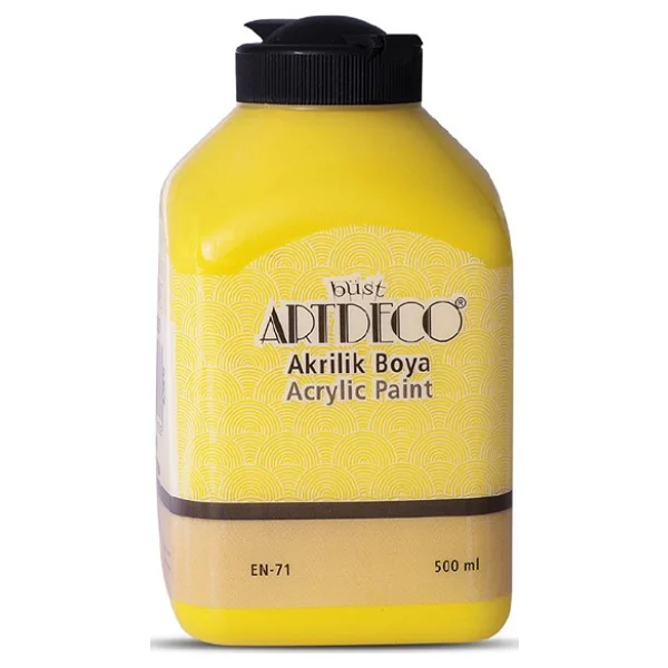 Artdeco 500 ml 3602 Koyu Sarı Akrilik Boya - Görsel 3