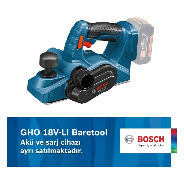 Bosch GHO 18V Li Planya - Görsel 6
