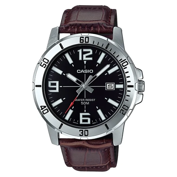 Casio Standart MTP-VD01L Deri Kordon Erkek Kol Saati - Görsel 2