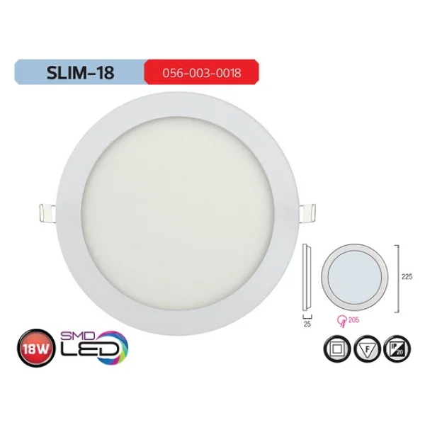 Horoz 056-003-0018 Slim-18 18 W Sıva Altı Led Panel Armatür - Görsel 6