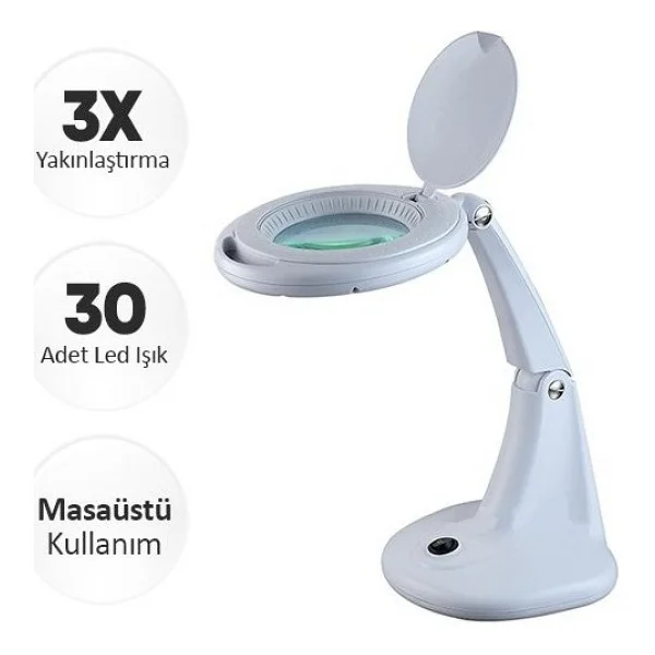 Loyka 2015 Ledli Masaüstü Büyüteç - Görsel 3