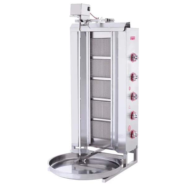 Işıkgaz Silverinox 2167-U5 Üstten Motorlu 5 Radyanlı Doğalgazlı Döner Ocağı - Görsel 4