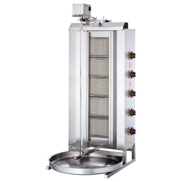Işıkgaz Silverinox 2167-U5 Üstten Motorlu 5 Radyanlı Doğalgazlı Döner Ocağı - Görsel 2