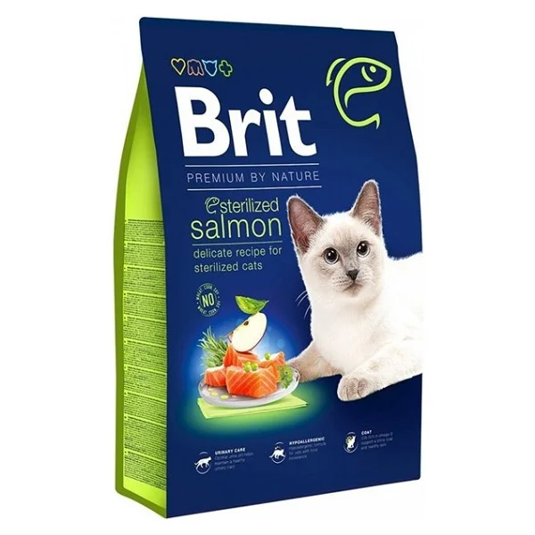 Brit Premium Sterilised Somonlu 8 kg Kısırlaştırılmış Yetişkin Kedi Maması - Görsel 2