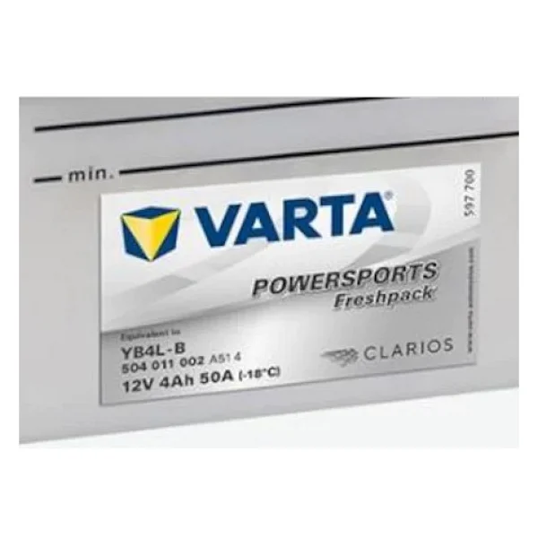 Varta Powersports Freschpack YB4L-BS 12 V 4 Ah 50 CCA Motosiklet Aküsü - Görsel 3