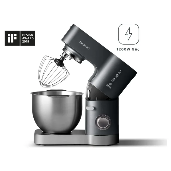 Homend Artfood 3025 1200 W 5.5 lt Stand Mikser - Görsel 6