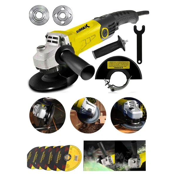Stilmax 3500W 6 Kademe Devir Ayarlı Spiral Taşlama Makinesi Avuç Içi Taşlama 125MM 5 Ad Taş Hediyeli - Görsel 4