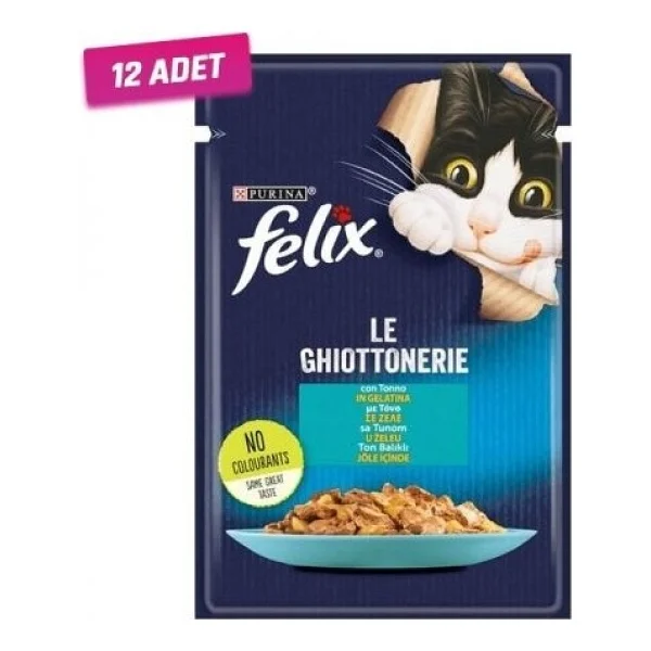 Felix Ton Balıklı 85 gr 12'li Yetişkin Kedi Yaş Maması - Görsel 4