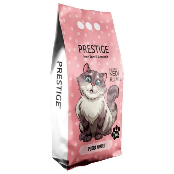 Prestige Bebek Pudrası Kokulu 10 lt Bentonit Kedi Kumu - Görsel 2