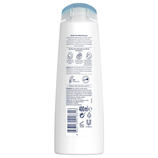 Dove Micellar Narin Bakım Hassas İnce Telli Saçlar için 400 ml Şampuan - Görsel 7