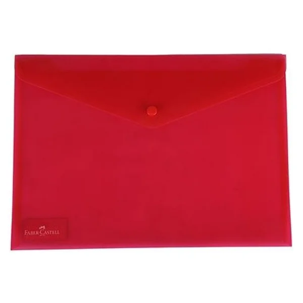 Faber-Castell Çıtçıtlı Dosya 5394 Renk - Kırmızı - Görsel 4
