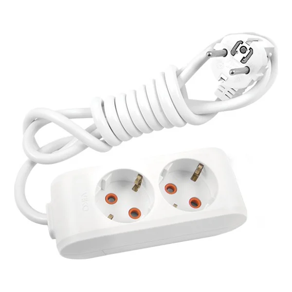 Viko Multi-let 90113203 Topraklı Beyaz 3 m 2'li Priz - Görsel 2