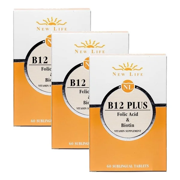 New Life B12 Plus 60 Dilaltı Tablet 3'lü - Görsel 2
