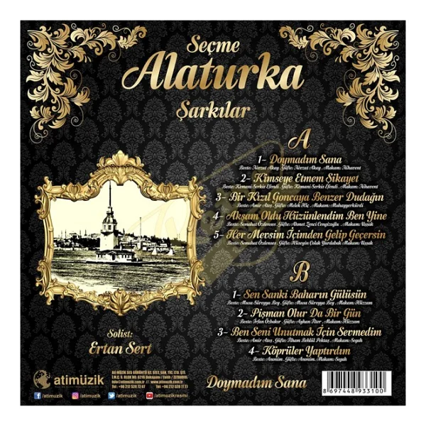 Ertan Sert - Seçme Alaturka Şarkılar Plak - Görsel 2