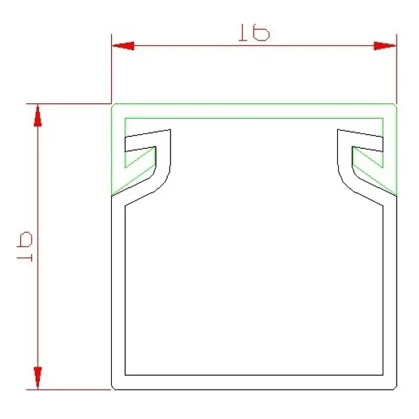 Kablo Kanalı 16x16 Yapışkan Bantlı - 16 x 16 mm - Görsel 2
