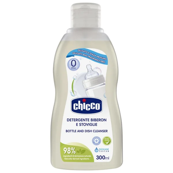 Chicco Biberon Emzik ve Aksesuarlar için 300 ml Temizleyici %98 Doğal İçeriklerle Hassas Temizlik - Görsel 6