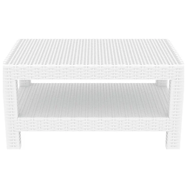 Siesta Rattan Monaco Uzun Sehpa - Beyaz - Görsel 2