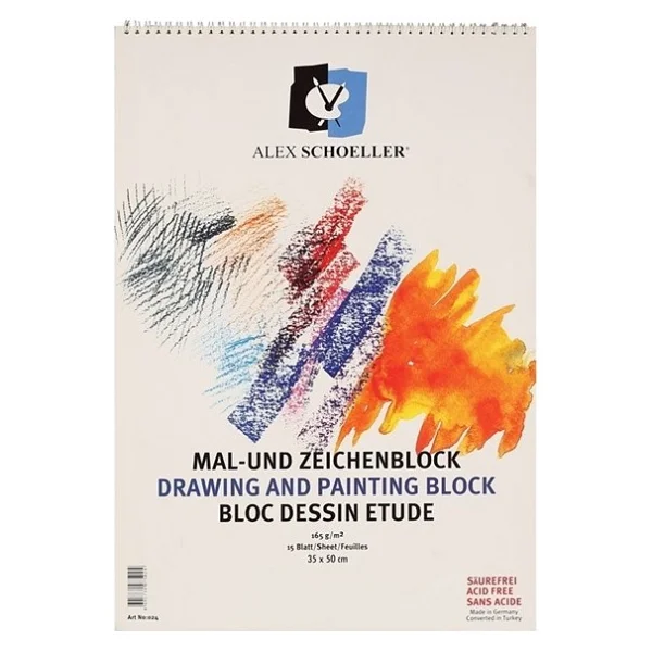 Alex Schoeller Resim Defteri 35 x 50 Spr. 165 gr 15 Yp. - 2 Adet - Görsel 6
