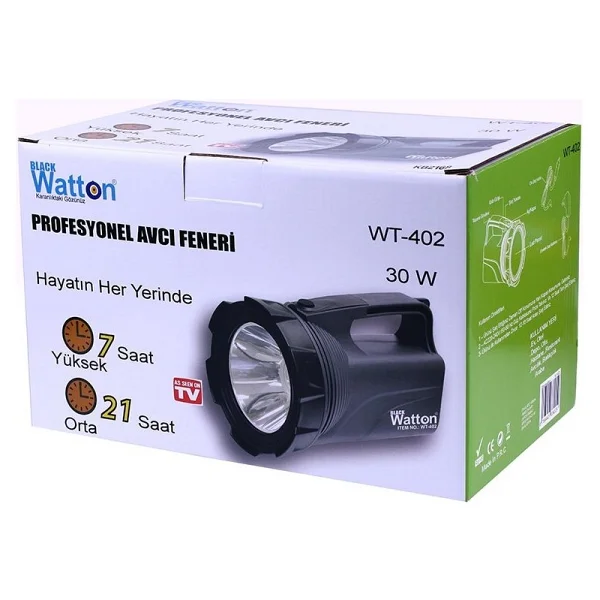 Watton WT-402 LED Şarjlı El Feneri - Görsel 7