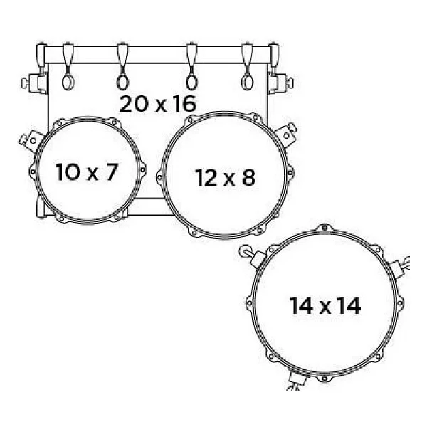 Mapex Saturn EVO Akustik Davul (20-10-12-14Ft) SE504XMBPZ - Görsel 2
