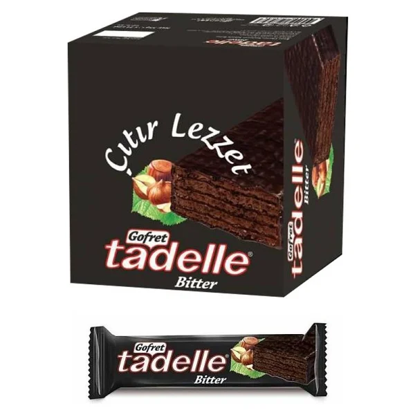 Tadelle Bitter Çikolatalı Gofret 35 gr 24'lü - Görsel 3