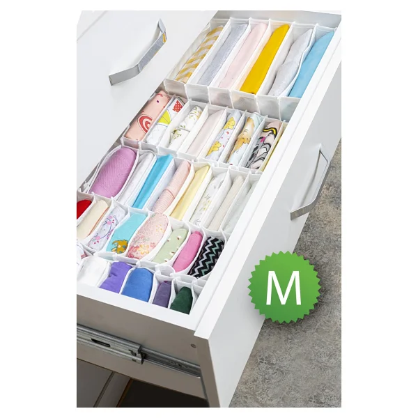 Meleni Home Çok Amaçlı 8 Bölmeli Akordiyon Çekmece ve Dolap Içi Düzenleyici 30 x 39 x 14 cm Xl - Görsel 5