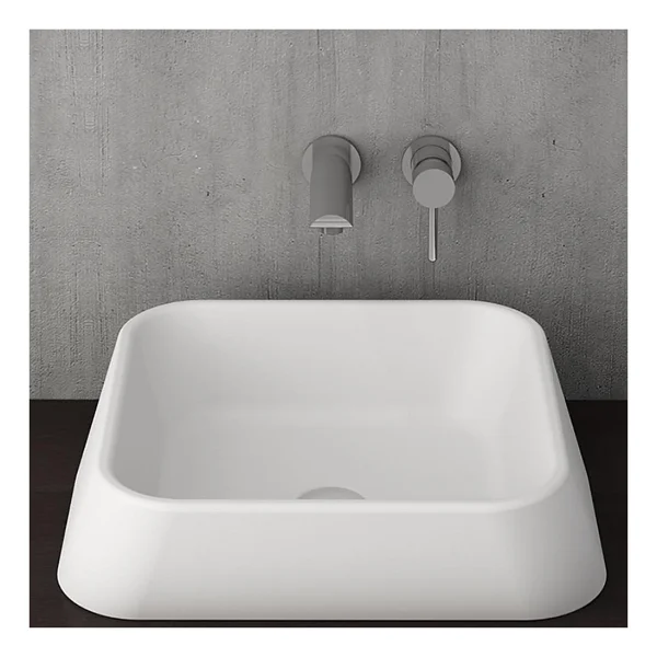 Bocchi Firenze 1005-002-0125 Mat Beyaz Çanak Lavabo - Görsel 2