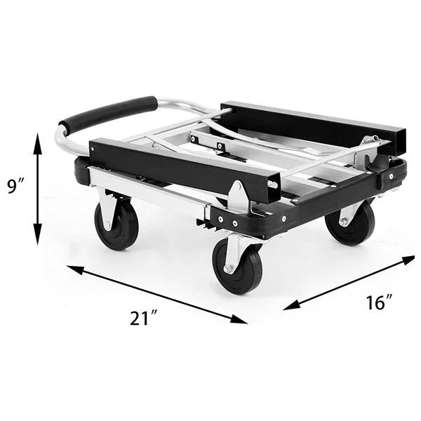 Balatlı Katlanabilir Paket Taşıma Arabası 150 Kg - Görsel 5