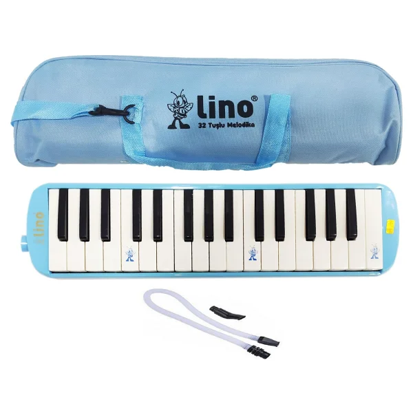 Lino LN-32 Çantalı Pastel Mavi 32 Tuşlu Melodika - Görsel 2