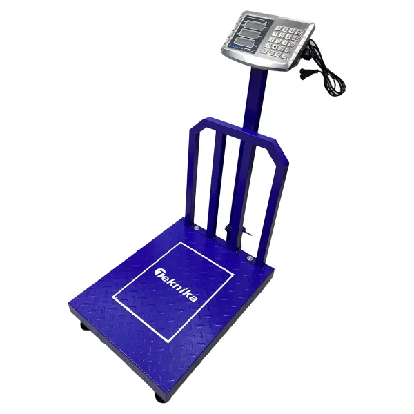 Teknika 600 kg Terazi Arka Korumalı 45X60 cm Platform Paslanmaz Çelik Tuşlu Terazi - Görsel 3
