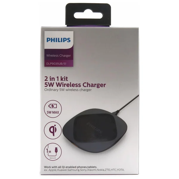 Philips DLP9035UB/51 5 W 2in1 Kablosuz Şarj Aleti - Görsel 2