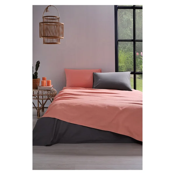 Özdilek Colormix Çift Kişilik Pike Takımı Mint-İndigo - Görsel 7