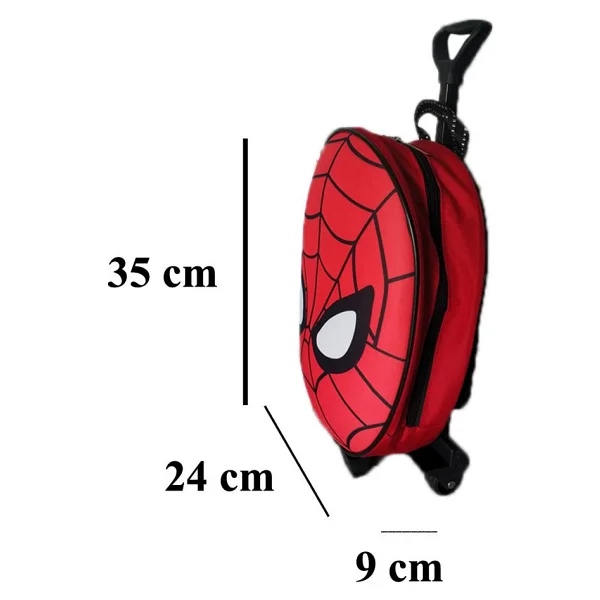 Dzc Kuzenler Avm Örümcek Spiderman Çekçekli Kreş Anaokul Günlük Çocuk Sırt Çanta Valiz - Görsel 2