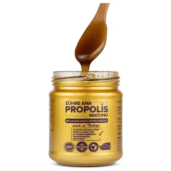 Zühre Ana Propolis Macunu - Beta Glukan ve Ginseng Katkılı (Orijinal Hologramlı Ürün) - 240 ml - Görsel 4