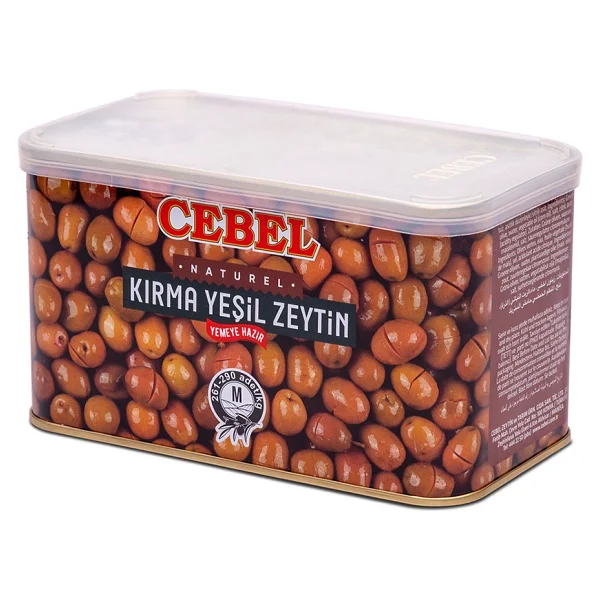 Cebel Kırma Yeşil Zeytin M 261-290 Kalibre 700 gr Tnk - Görsel 2